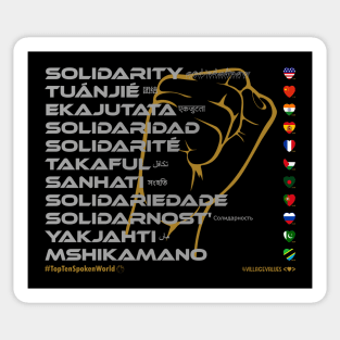 SOLIDARITY: Say ¿Qué? Top Ten Spoken (World) Sticker